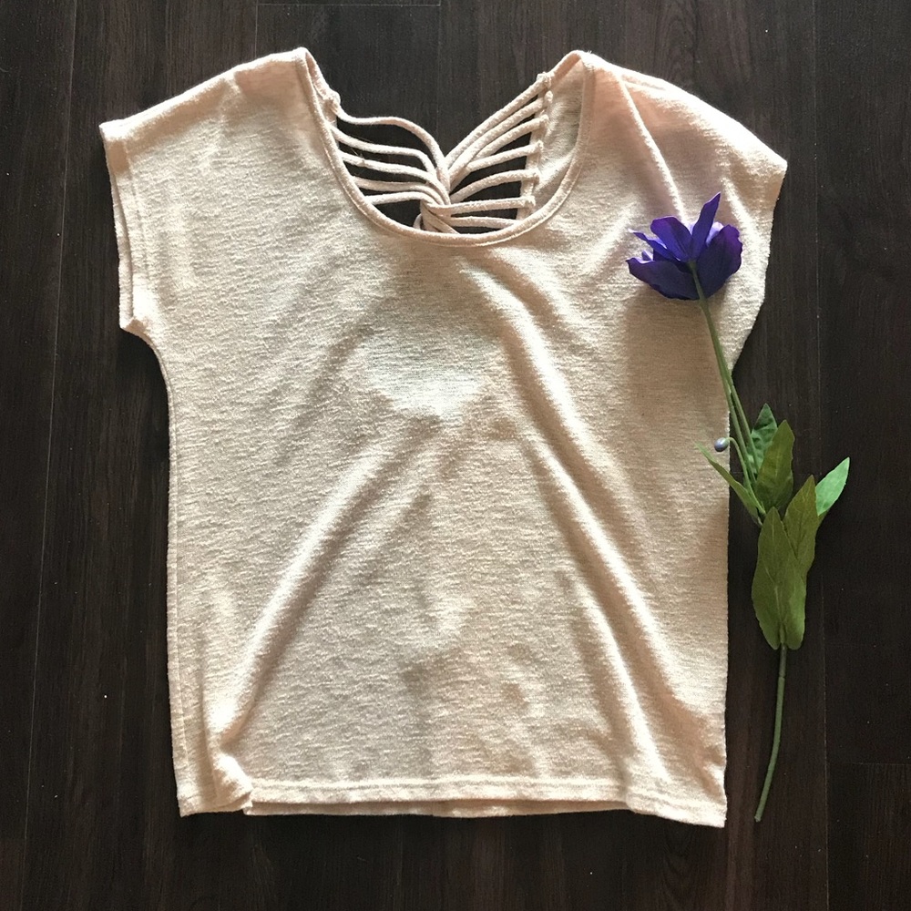 ModCloth peach top with back detail